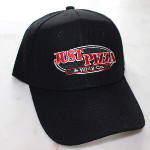 JUST PIZZA & Wing Co. baseball and flatbill hats available in Buffalo, NY
